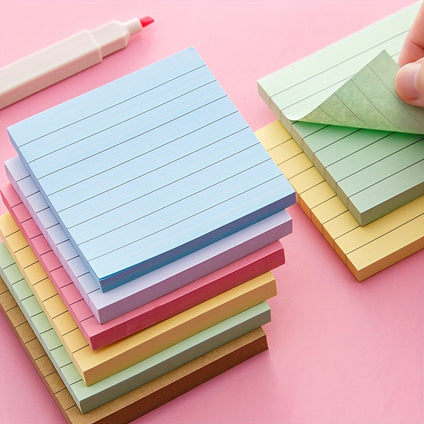 Colorful Lined Self-Stick Notes