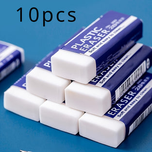 10-Piece Premium 2B Erasers For Students - Ideal For School, Exams & Art Projects - Perfect Student Reward