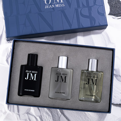 3PCS Men's Cologne Set, Lasting Fresh Fragrance Gift Set, Perfect for Dating & Everyday Use, Musk Scented, Woody Floral Notes, Liquid Format, BPA Free, Alcoholic (5-15% Flavor Concentration)