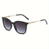 Hollow Out Temple Gradient Fashion Shades: Stylish Casual Glasses for Women on Vacation