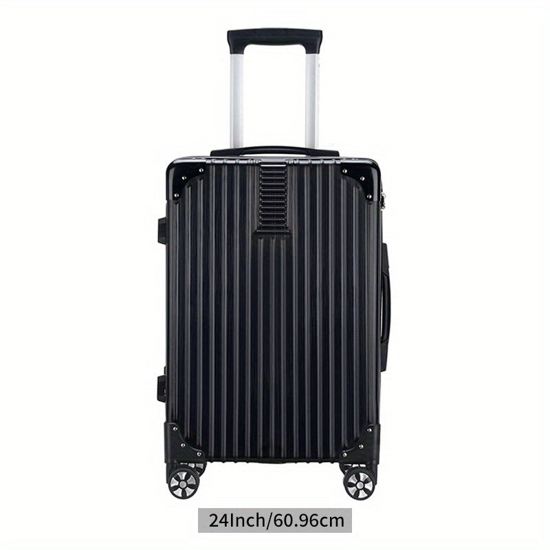 Ultimate Travel Companion: Large Capacity Silent Spinner Suitcase - Durable, Stylish, Unisex 20-24 inch