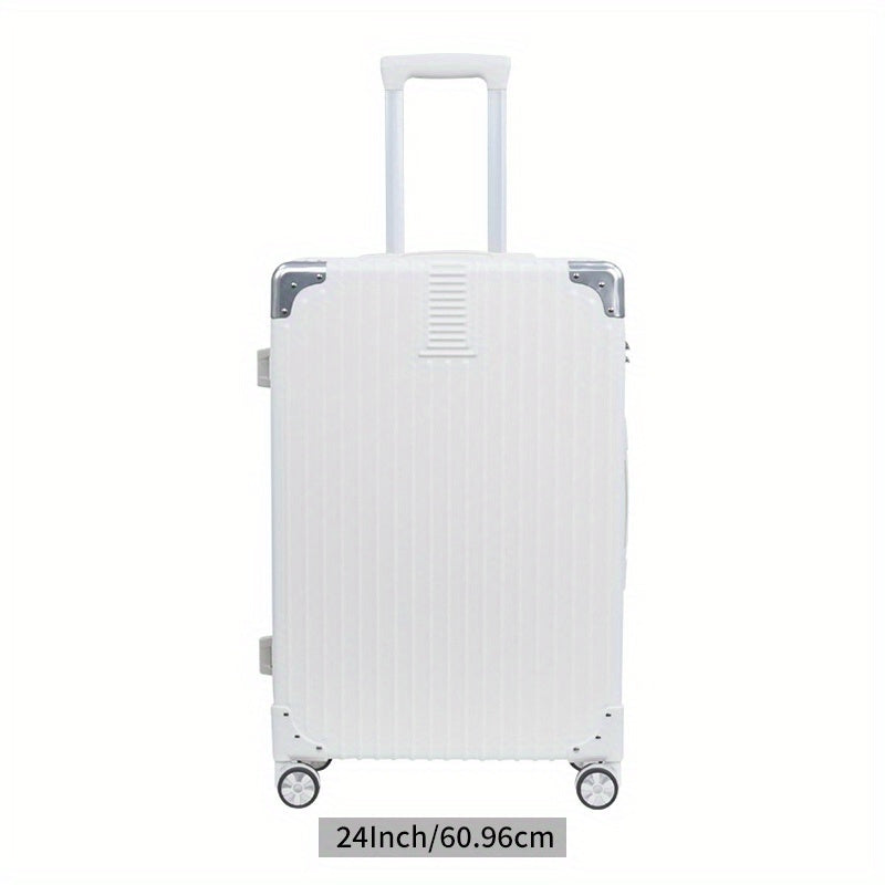 Ultimate Travel Companion: Large Capacity Silent Spinner Suitcase - Durable, Stylish, Unisex 20-24 inch