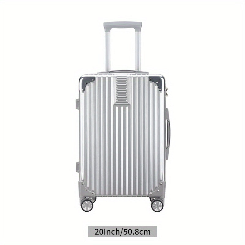 Ultimate Travel Companion: Large Capacity Silent Spinner Suitcase - Durable, Stylish, Unisex 20-24 inch