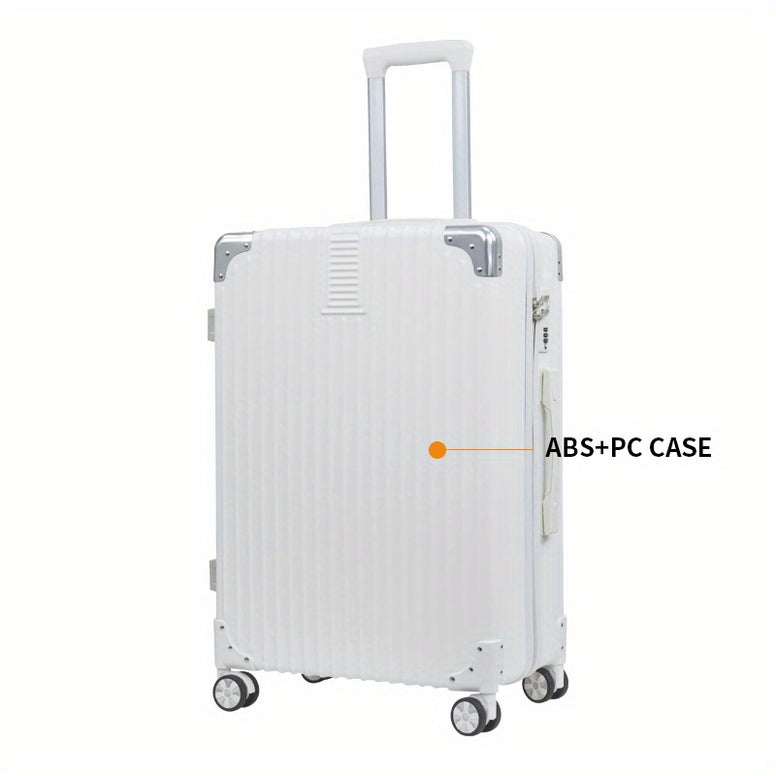 Ultimate Travel Companion: Large Capacity Silent Spinner Suitcase - Durable, Stylish, Unisex 20-24 inch