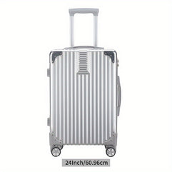 Ultimate Travel Companion: Large Capacity Silent Spinner Suitcase - Durable, Stylish, Unisex 20-24 inch