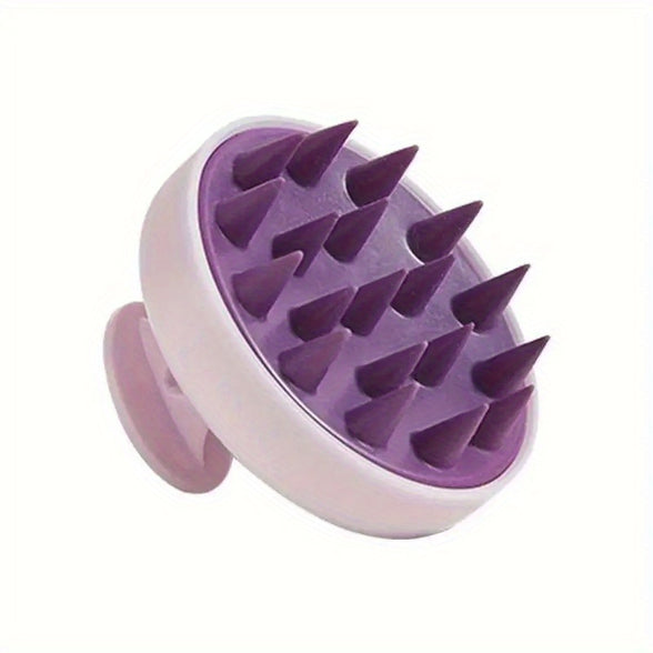 Silicone Scalp Massager Shampoo Brush - Battery-Free Shower Spa Experience