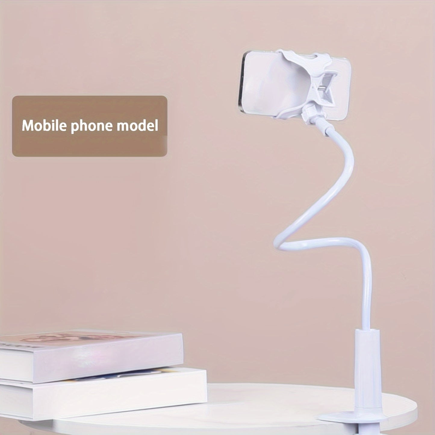 360° Adjustable Gooseneck Phone Holder: Flexible Arm for Desks and Beds