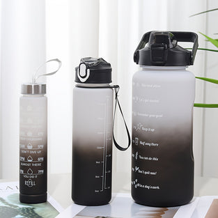 Inspirational Water Bottle Set - Reusable