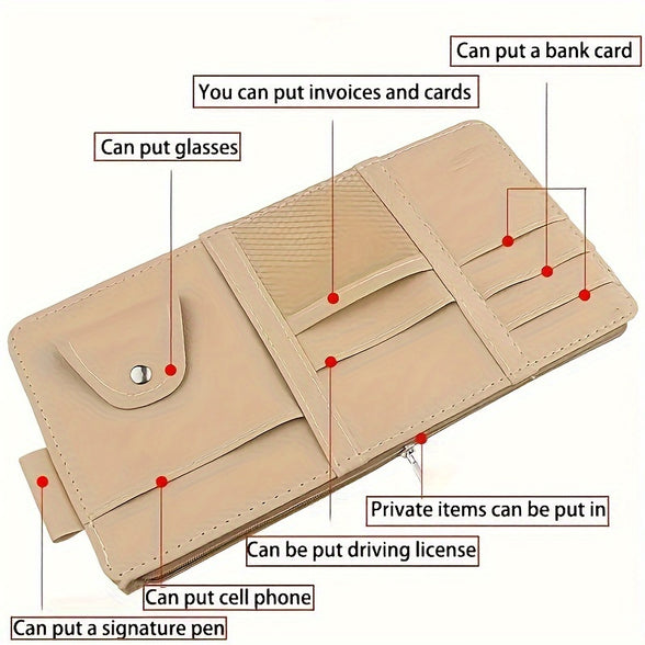 Universal Car Sun Organizer with Pen: Keep