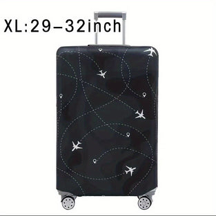 Elastic Polyester Luggage Protector Cover - Durable Suitcase Dust Covers with Zipper for Men Women, Travel Accessories Outdoor Holiday Essentials