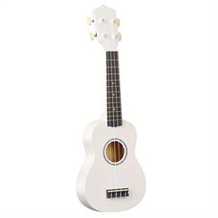 Premium 21-Inch Beginner Ukulele: Hawaiian Soprano Ukelele with Four-String Wood Design and High Gloss Body