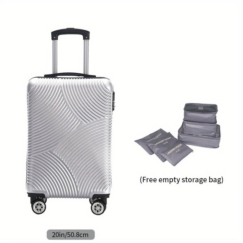 JIT Collection G-601099639805127: Classic Style 7-Piece Travel Luggage Set with Silent Universal Wheels - Durable, Lightweight, and Multipurpose Storage Bags for Business and Leisure