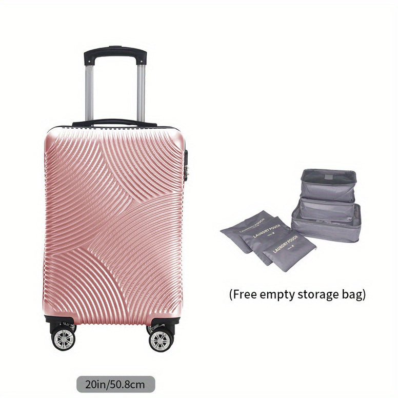 JIT Collection G-601099639805127: Classic Style 7-Piece Travel Luggage Set with Silent Universal Wheels - Durable, Lightweight, and Multipurpose Storage Bags for Business and Leisure