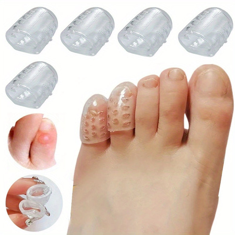 10PCS Silicone Toe Caps: Anti-Friction