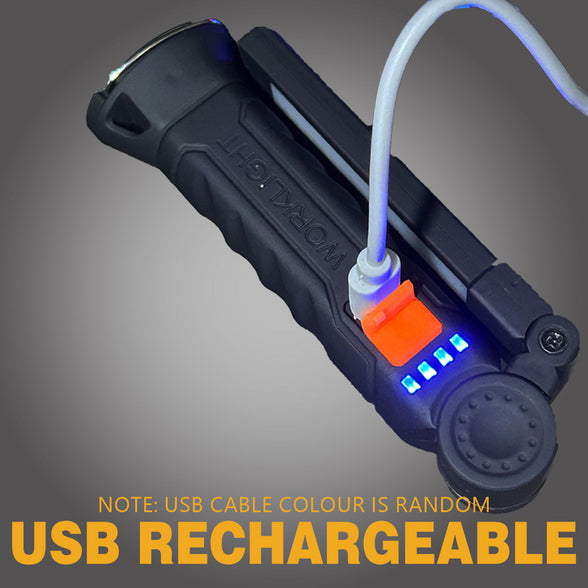 مصباح عمل LED COB قابل لإعادة الشحن عبر USB