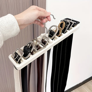 10 In 1 Belt Storage Rack Belt Finishing Storage Hanger Multifunctional Tie Scarf Silky Scarf Bow Tie Hanger Hook Multi-grid Storage Hanger Rack for clothing stores