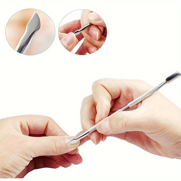 Cuticle Pusher and Gel Nail Remover Tool Set for Professional Manicure and Pedicure Care 4 piece