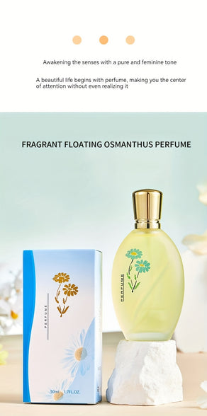 Osmanthus Rose Jasmine Fragrance Perfume Women's Light Fragrance Fresh Natural Long Lasting Eau de Toilette