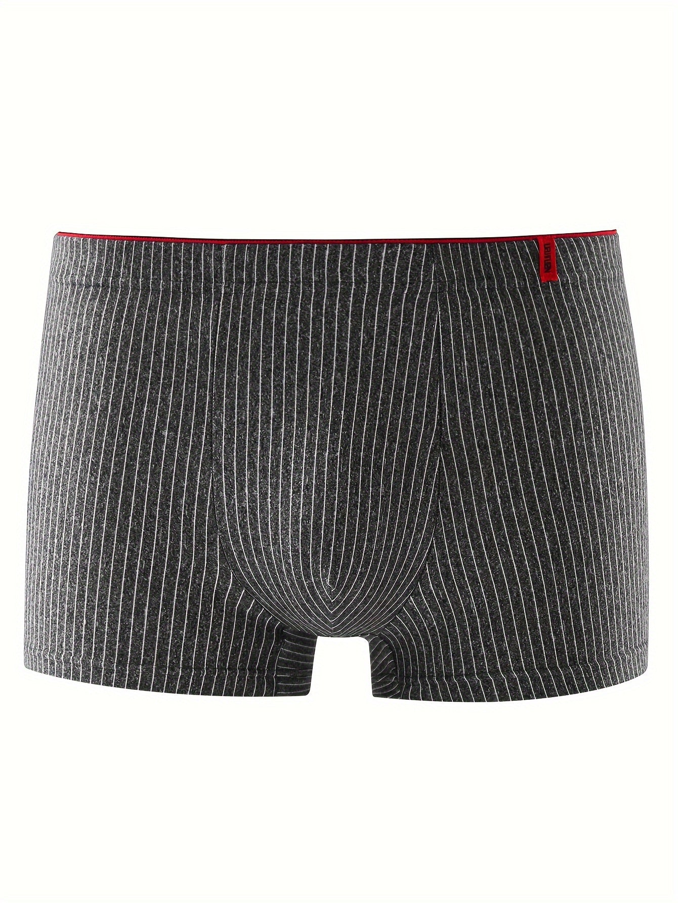 Elite Comfort: Men's 4-Piece Stretchy Striped Boxer Briefs Set