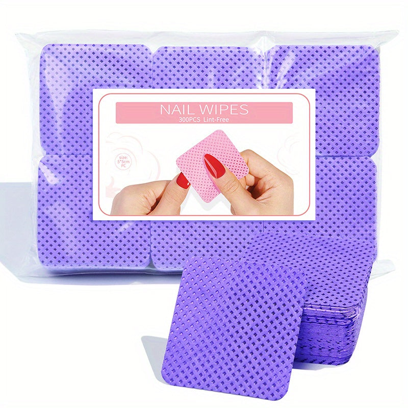 Pack Lint Free Polish Remover Gel Nail Wipes for Clean and Streak Free Manicure 300 pieces