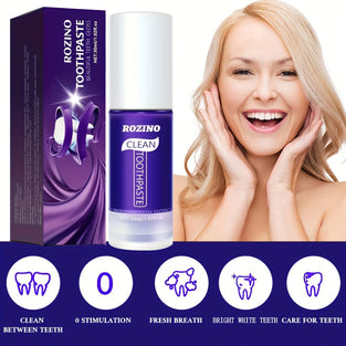 ROZINO Clean Toothpaste: 30ml of Purple Teeth Whitening Toothpaste