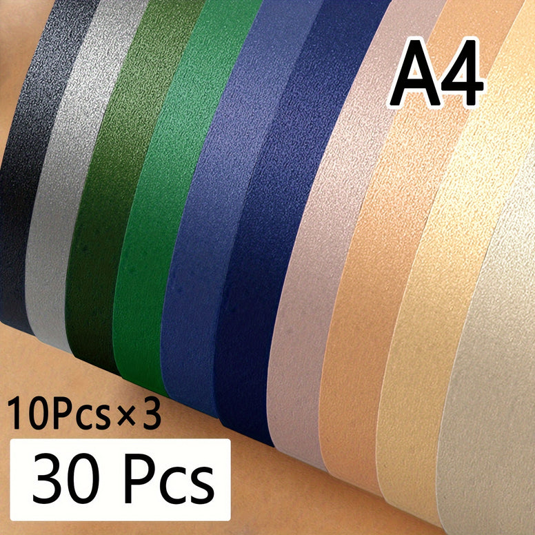 10 30 Pack A6 A4 Pearlized Craft Cardstock Premium Thick Paper