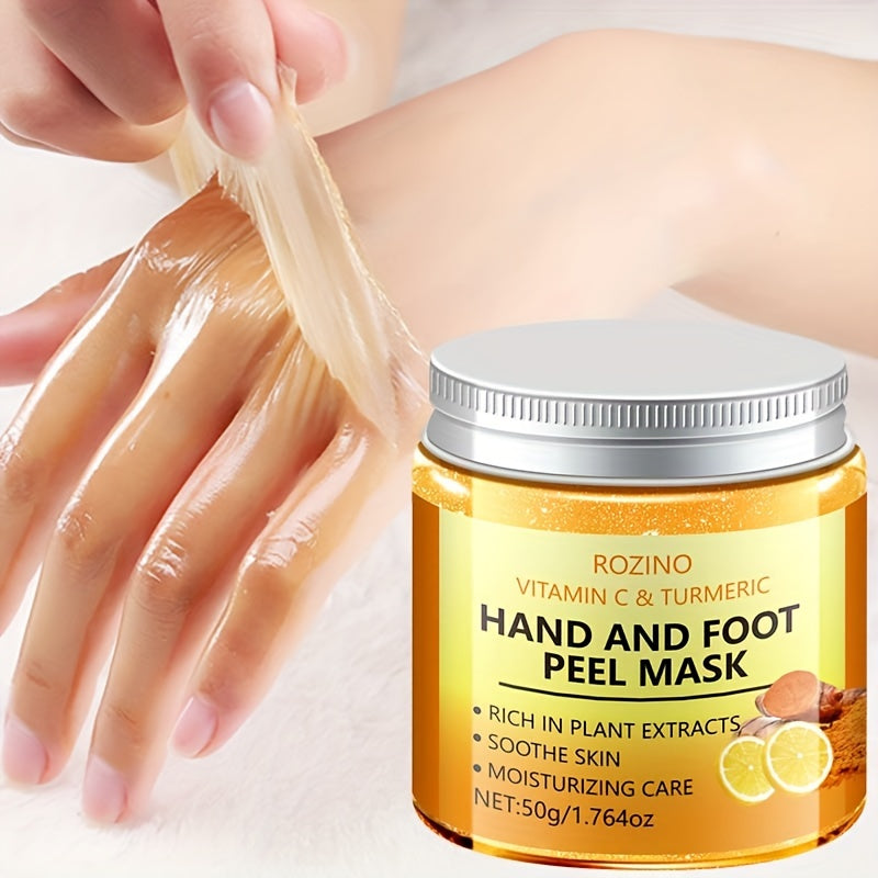 Vitamin C Turmeric Hand Peel Mask: Deep Moisturizing Hydration for Dry Skin