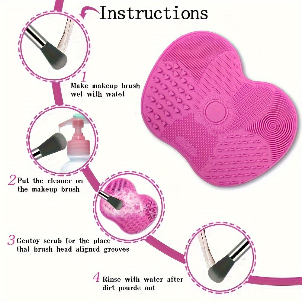 Versatile Silicone Scrub Pad with Suction Cup