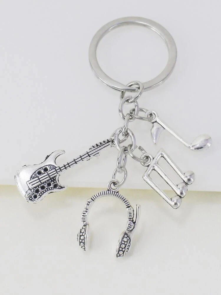 Elegant keychain with elegant letter and music style that reflects modernity