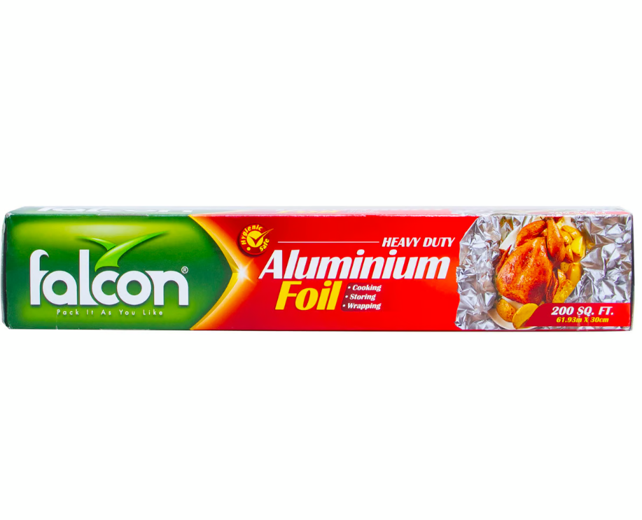 ALUMINIUM FOIL 200SQFT FALCON  1 CTN ( 12 Pieces )