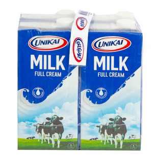 Unikai UHT Full Cream Milk, 1Litre