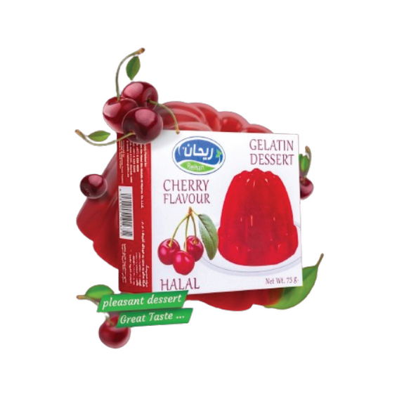 GILATIN CHERRY FLAVOUR POWDER 24*75 GM