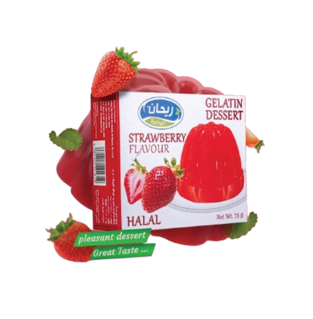 GILATIN STRAWBERRY FLAVOUR POWDER 24*75 GM