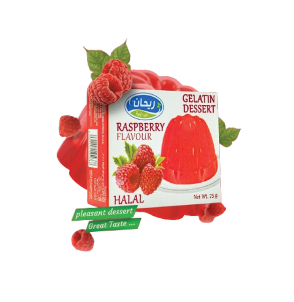 GILATIN RASPBERRY FLAVOUR POWDER 24*75 GM