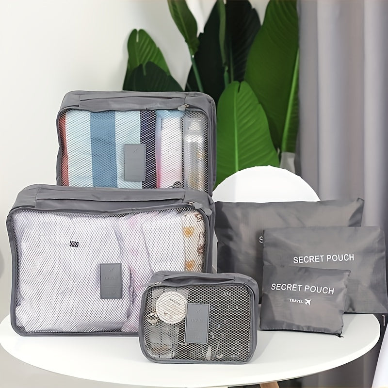 Versatile Lightweight Travel Luggage Storage Bags - Set of 6 - Keep Your Items Organized Anywhere You Go