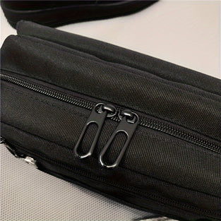 1pc Men's Trendy Simple Flap Letter Solid Color Versatile Shoulder Bag