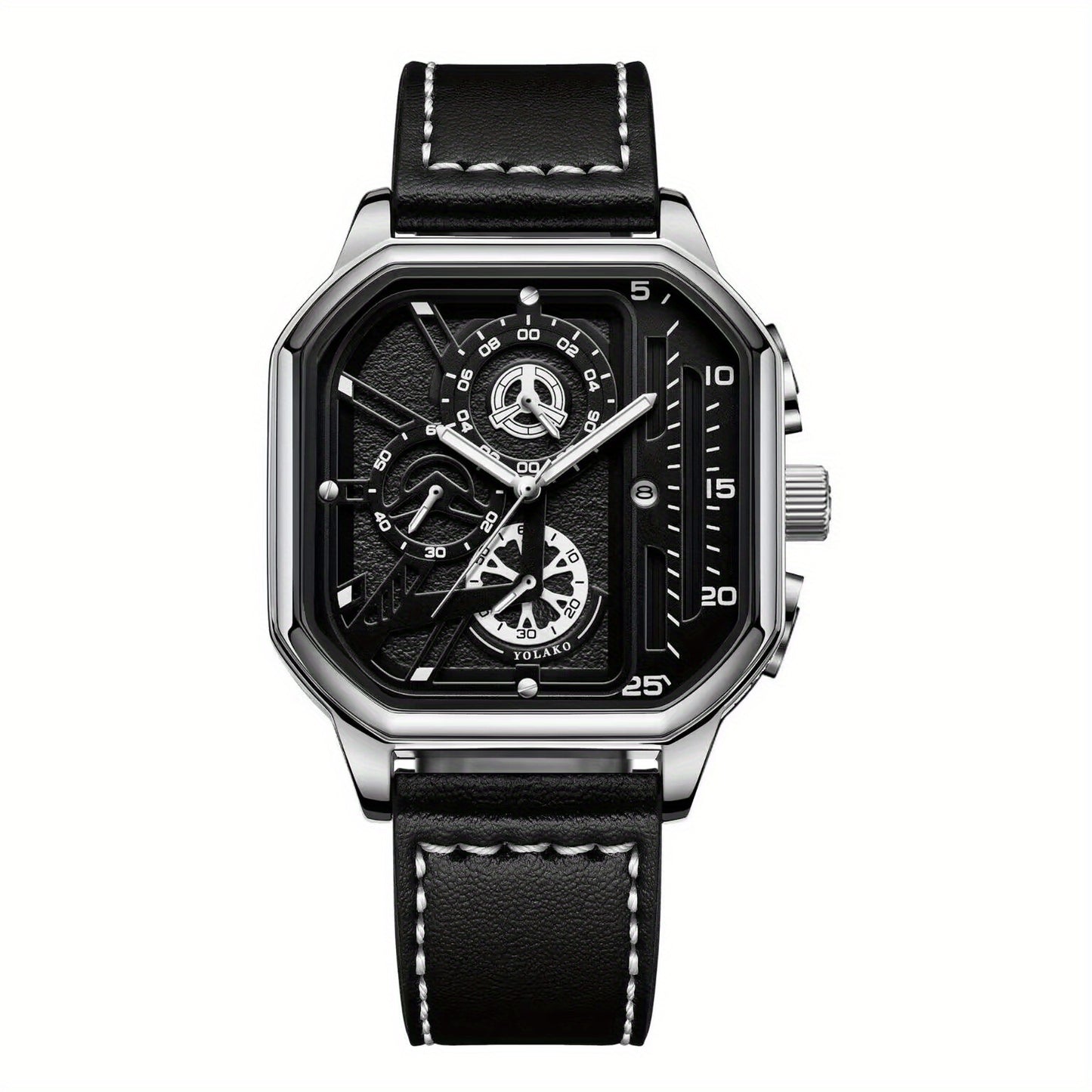 Rugged Style: Men's Casual Calendar Wrist Watch for Sport Enthusiasts