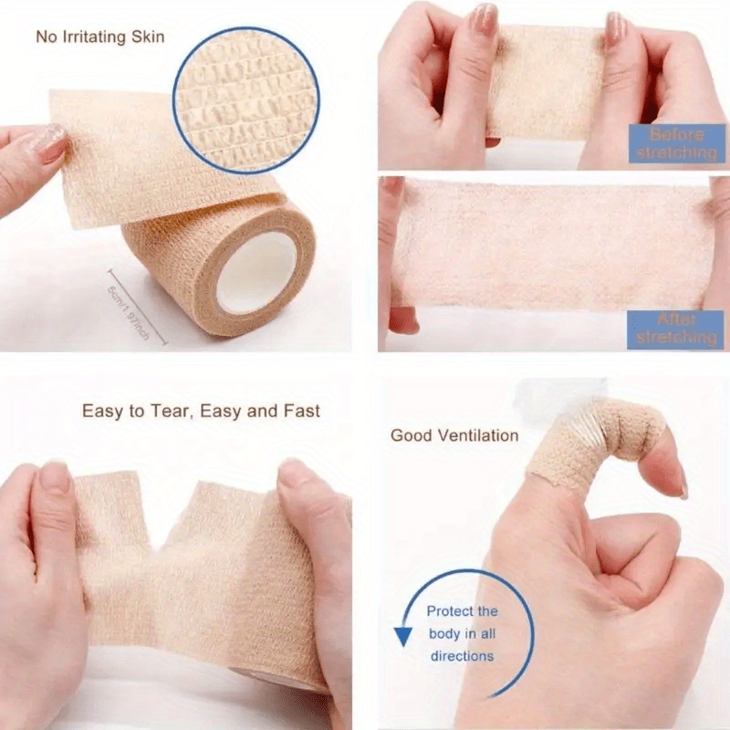 FlexBand: Ultimate Self-Adhesive Elastic Bandage for Sports Injuries, Wounds, Fingers, Wrists, and Pets