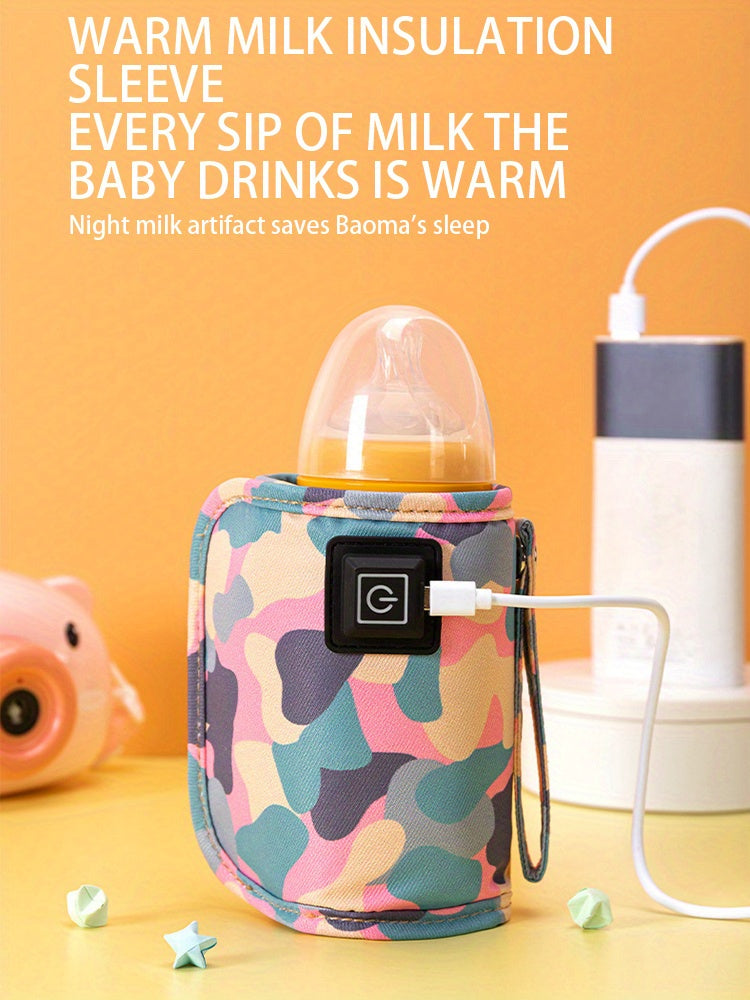 USB Charger Baby Bottle Warmer Portable Electric Insulated Bag Heats Milk Quickly Ideal for Travel