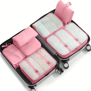 7-Piece Set: Lightweight and Wear-Resistant Luggage Storage Bags for Travel