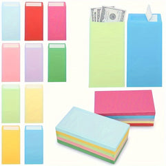 Budget Cash Envelope Set for Money Management and Gift Packaging 50 Piece