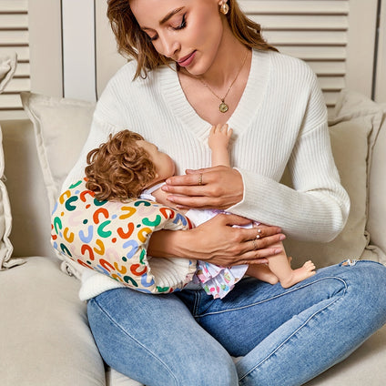 Arm Pillow for Breastfeeding Portable Infant Feeding Pillow 100 Cotton Ergonomic Design Comfort Support