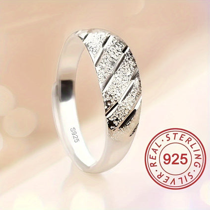 925 Sterling Silver Croissant Ring Unisex Trendy HighQuality Jewelry