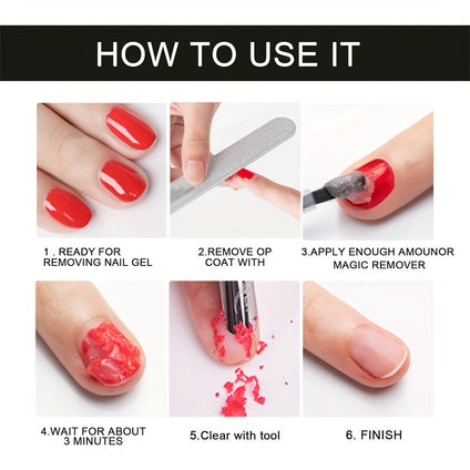 Magic Soak-Off Quick Nail Glue Remover