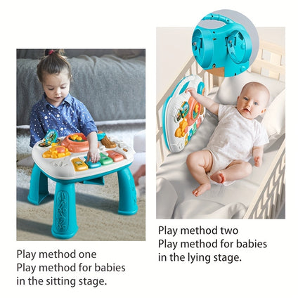 Interactive Toddler Play Table with Music Keyboard