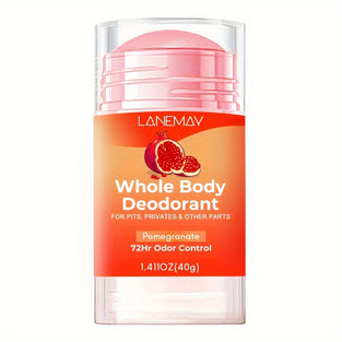 LANEMAY Full Body Deodorant Cream for Women Aluminum Free 72 Hour Odor Protection Anti Friction Stick for All Day Odor Control