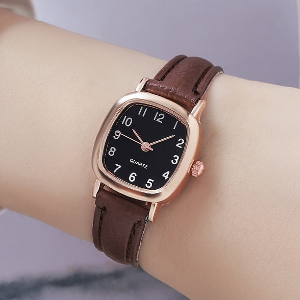 Stylish Quartz Watches with PU Leather Strap - A Perfect Gift for Women!