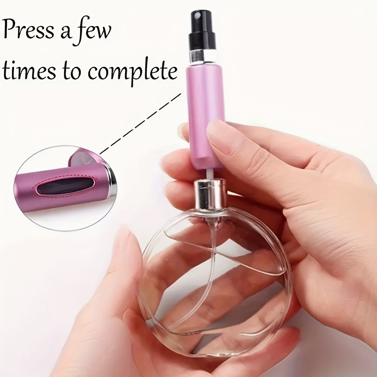 Chic Refillable Travel Perfume Bottles Portable 5ml Spray Bottle For Travel Scent Pump Ideal For On The Go Fragrance