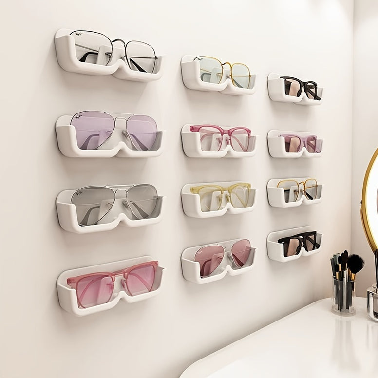 Space-Saving Wall-Mounted Eyeglass Storage Rack