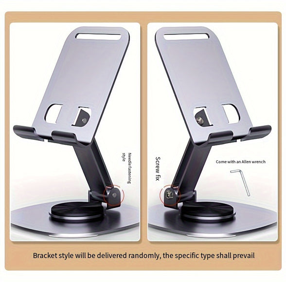 360 Rotatable All-Aluminum Mobile Phone & Tablet Holder: Ideal for Productivity and Entertainment on the Go